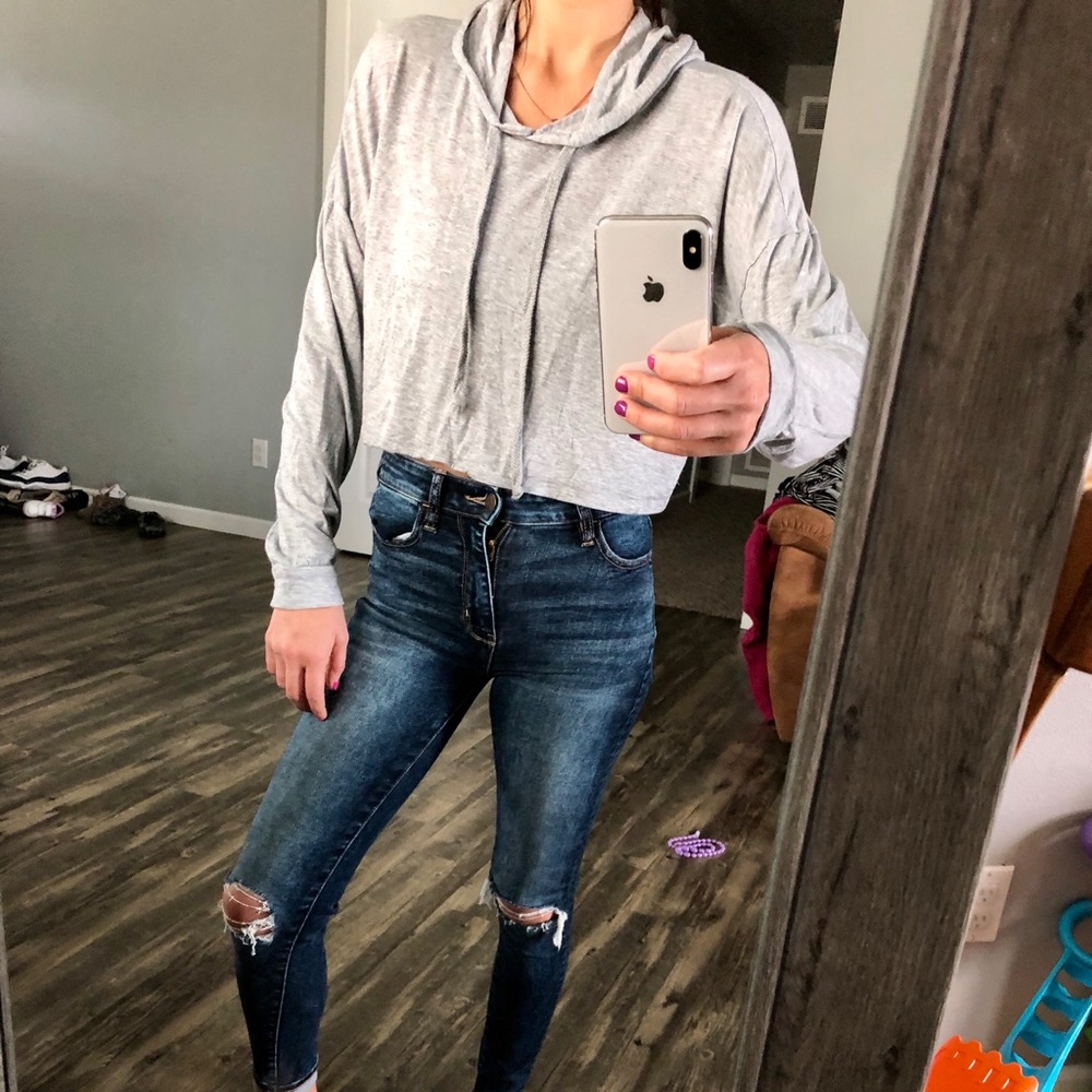 Sweater crop top